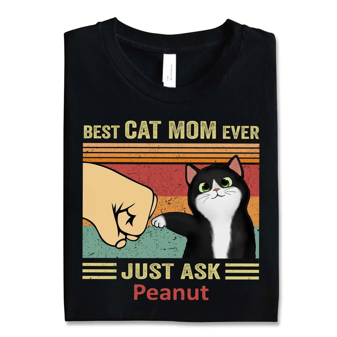 Best Cat Mom Ever Gift for Cat Mom Personalized Shirt Xuxu Shop