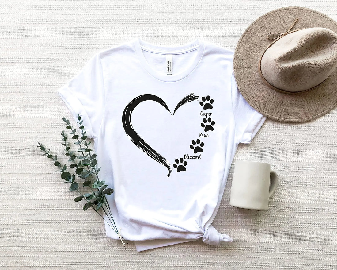 Custom Dog Mom Shirt With Names Gift For Dog Lover Alphacolorstore