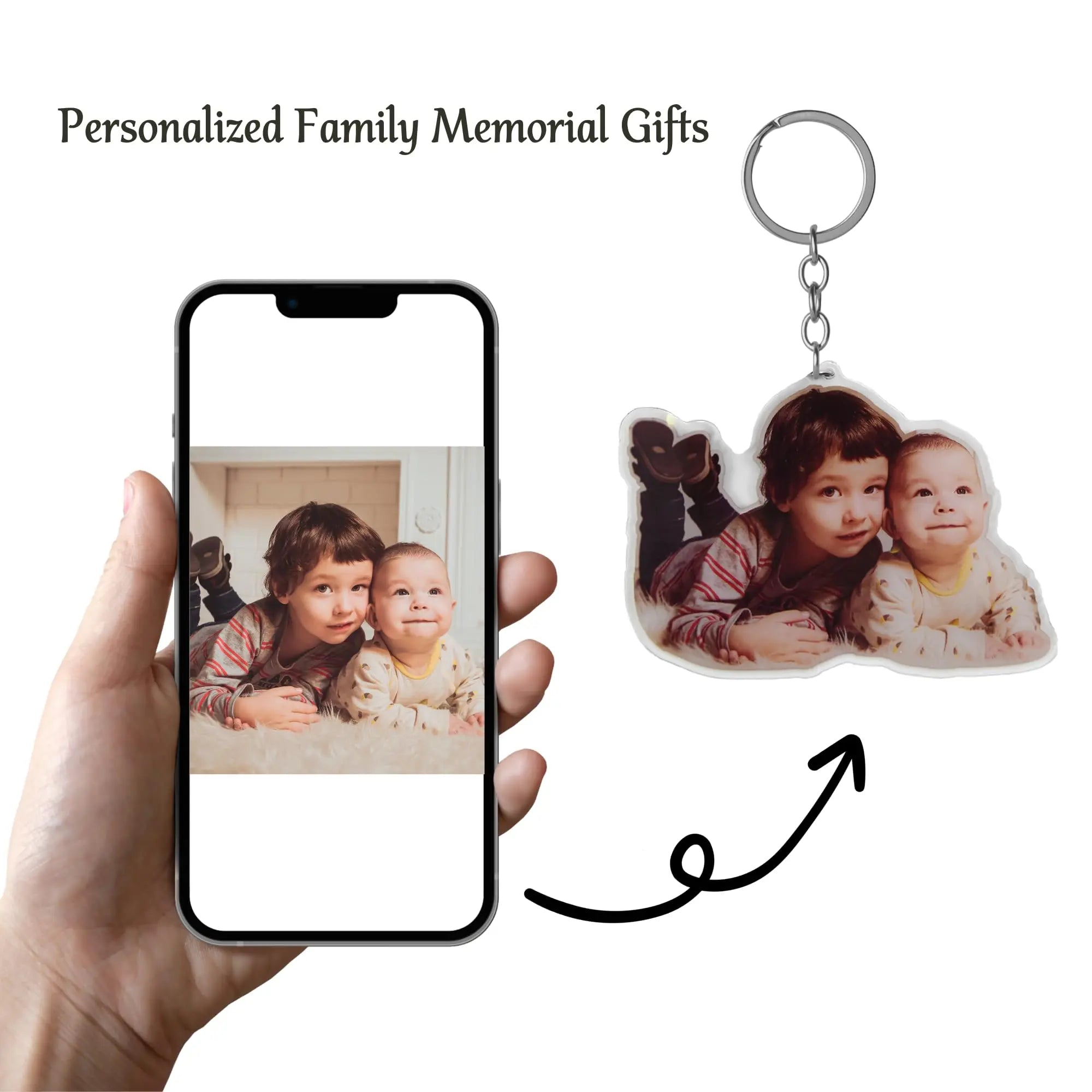 Eletizy Personalized Photo Dog Cat Acrylic Keychain Custom Keyring Backpack Pendant Gift (2inches) Eletizy