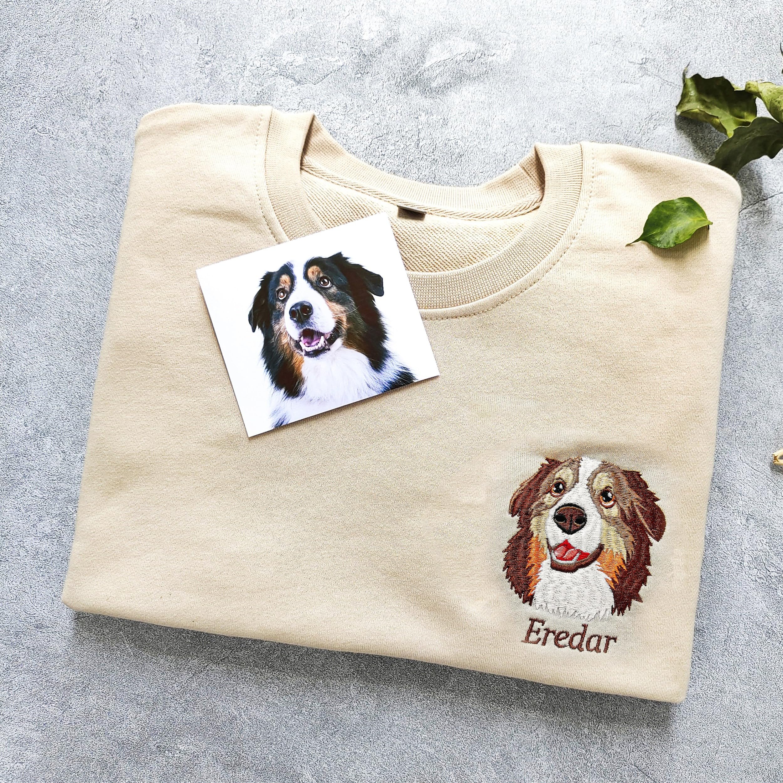 Embroidered Dog Mom Sweatshirt Personalized Dog Mom Gifts DILYPOD