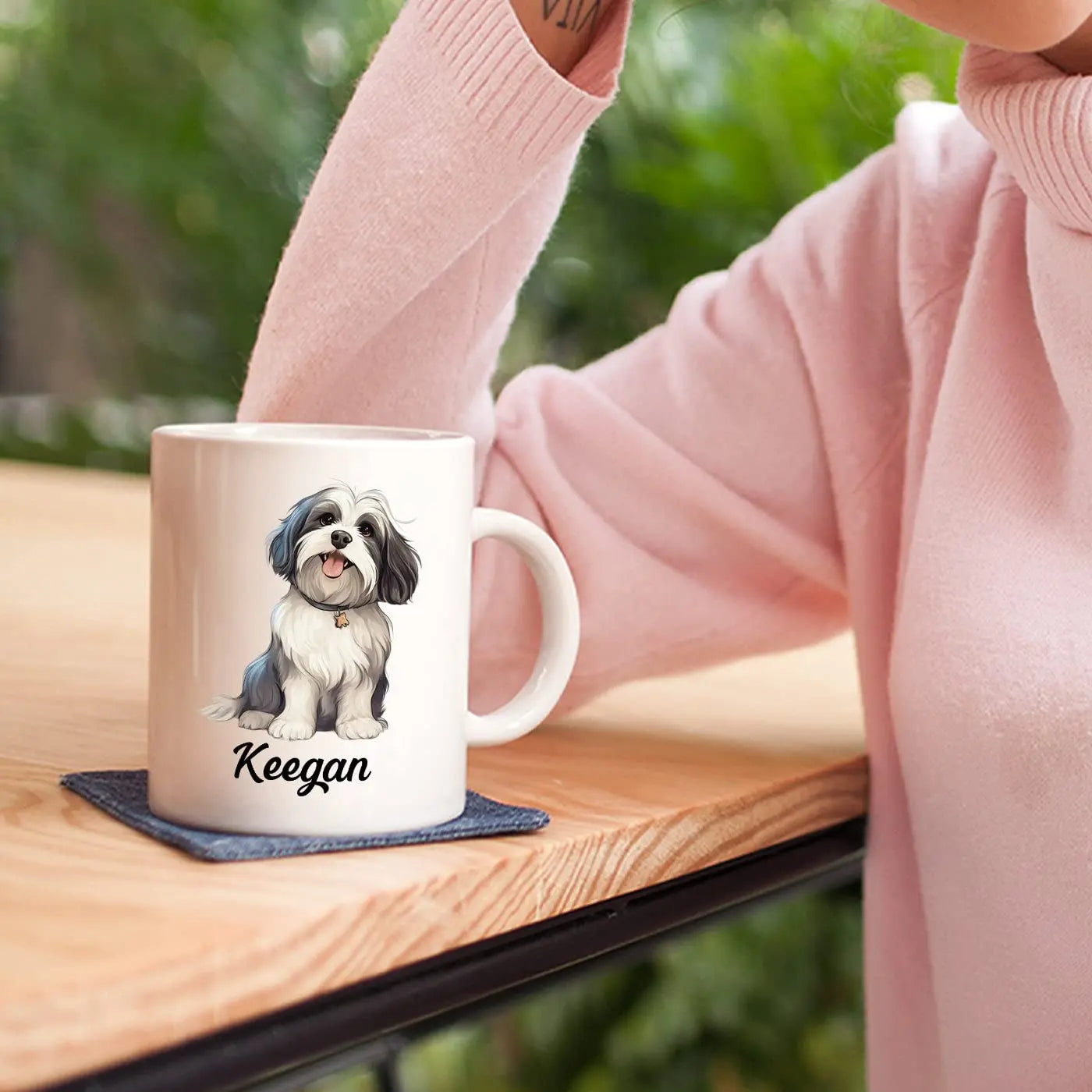 Personalized Choose Name Havanese White Coffee Mug Cup Gift For Havanese Dog Dad Dog Mom, Customized Havanese Dog Lover Ceramic Tea Cup 11 Oz 15 Oz, Novelty Havanese Travel Coffee Cup, Havanese Mug Elido Store