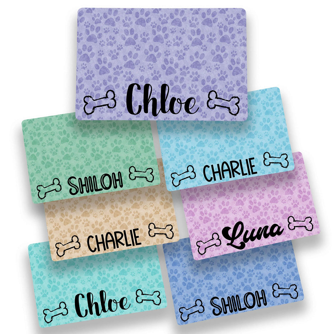 Personalized Dog Bowl Mat - Custom Pet Placemat for your pet&