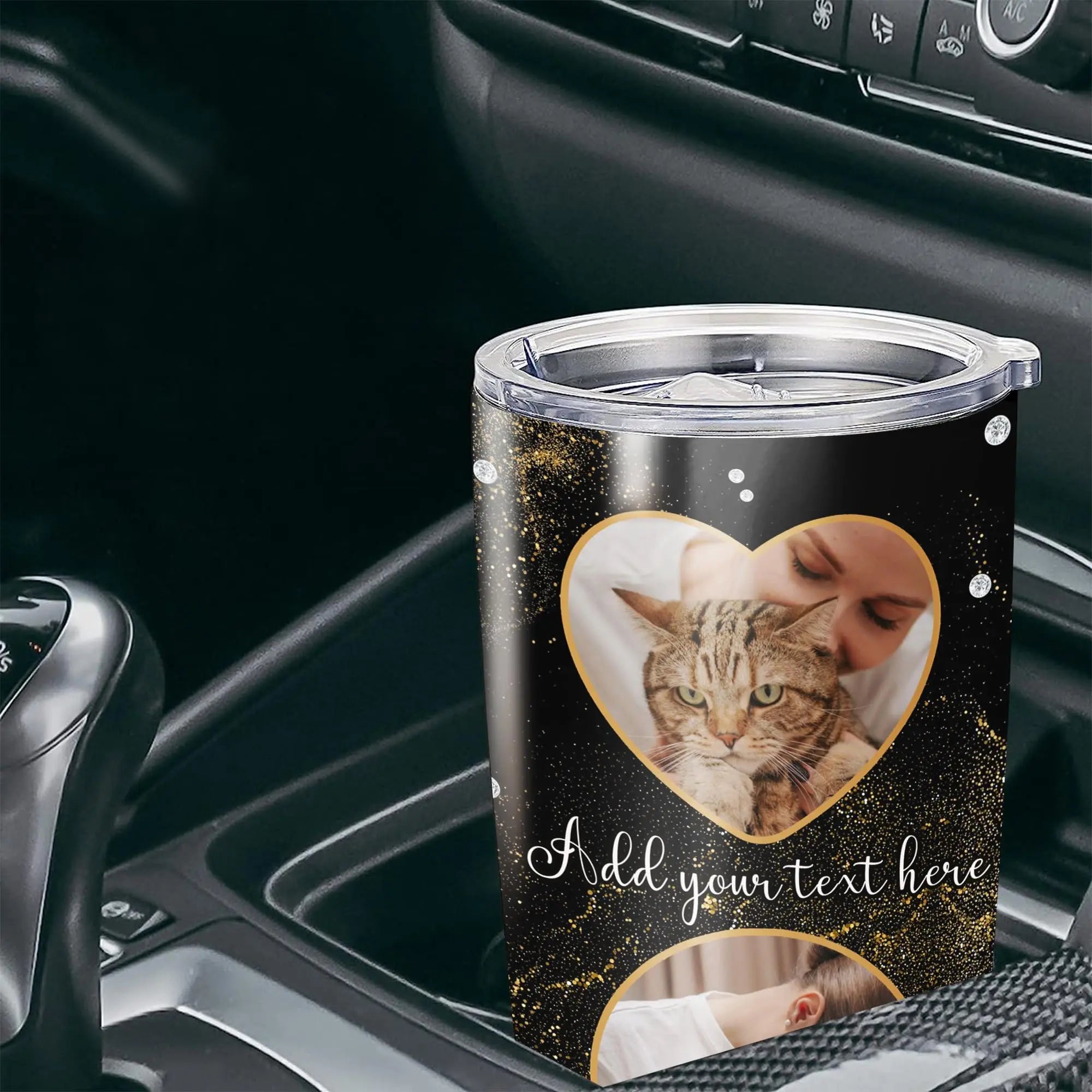 Personalized Dog Dad Tumbler Custom Photo Travel Coffee Mug Insulated Cup with Lids Stainless Steel 20 30 Oz Gifts for Men Dads from Best Pet Lovers Fathers Day Dorris