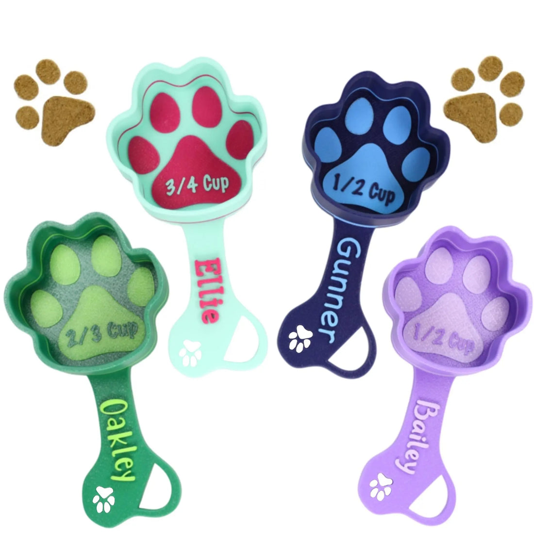 Personalized Dog Food Scoop Custom Scooper Pet Kibble Scoop Food Dispenser Dog Measuring Cup Custom Pet Accessories Gift Idea For Dog Lover (14oz - 1.75 Cup) Kibblescoop