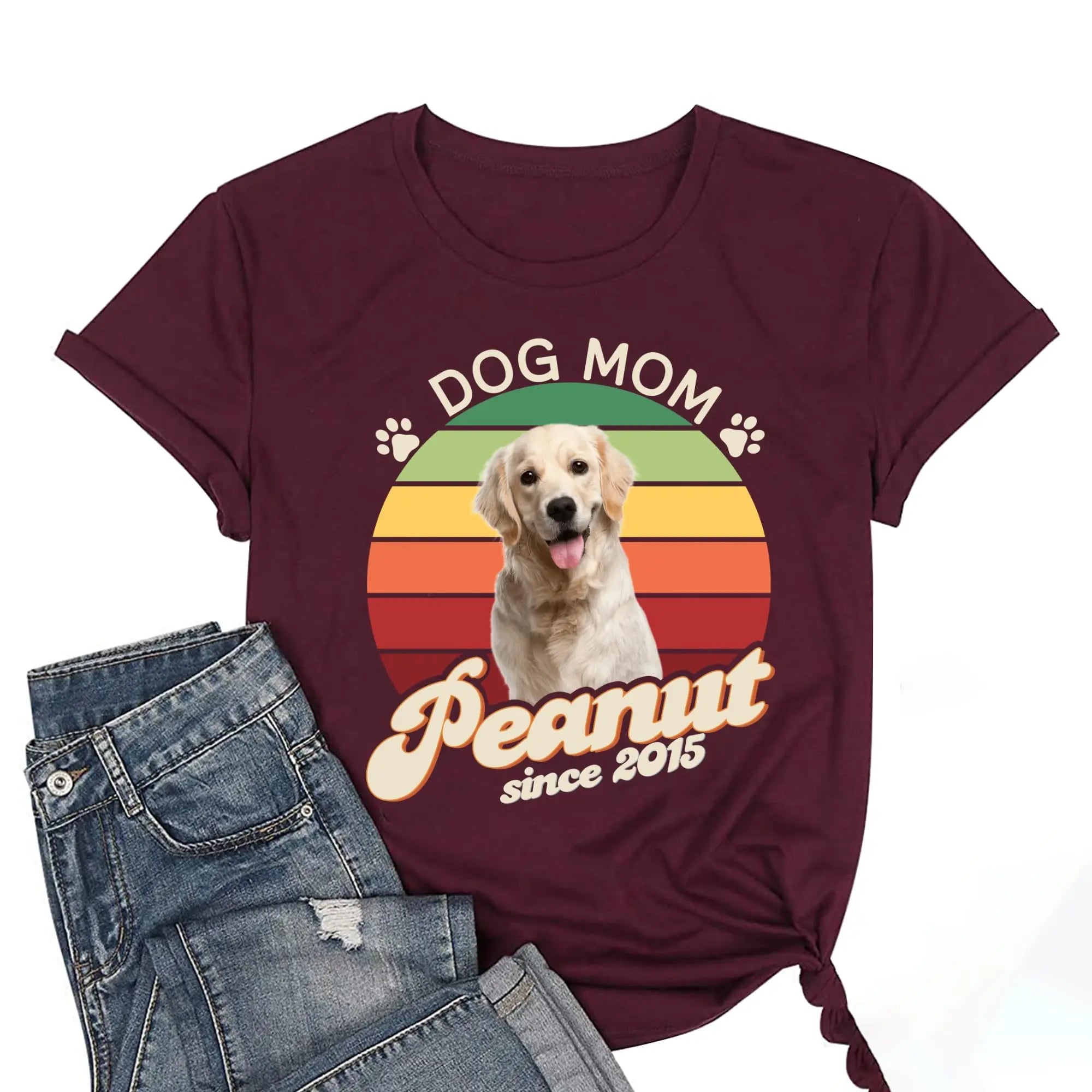 Personalized Dog Mom Shirt for Women - Customizable Gift NicePod-LLC