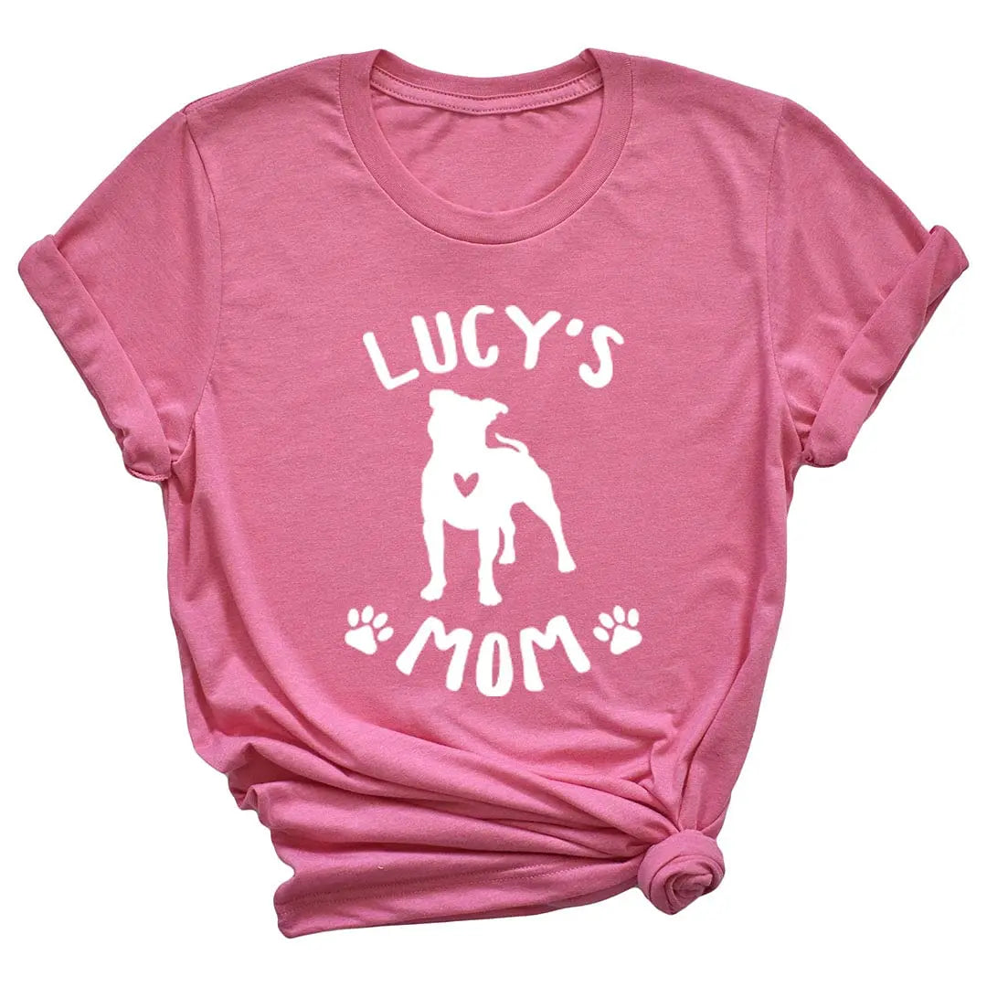 Personalized Dog Mom Shirt with Dog Name for Women LEVY PAW