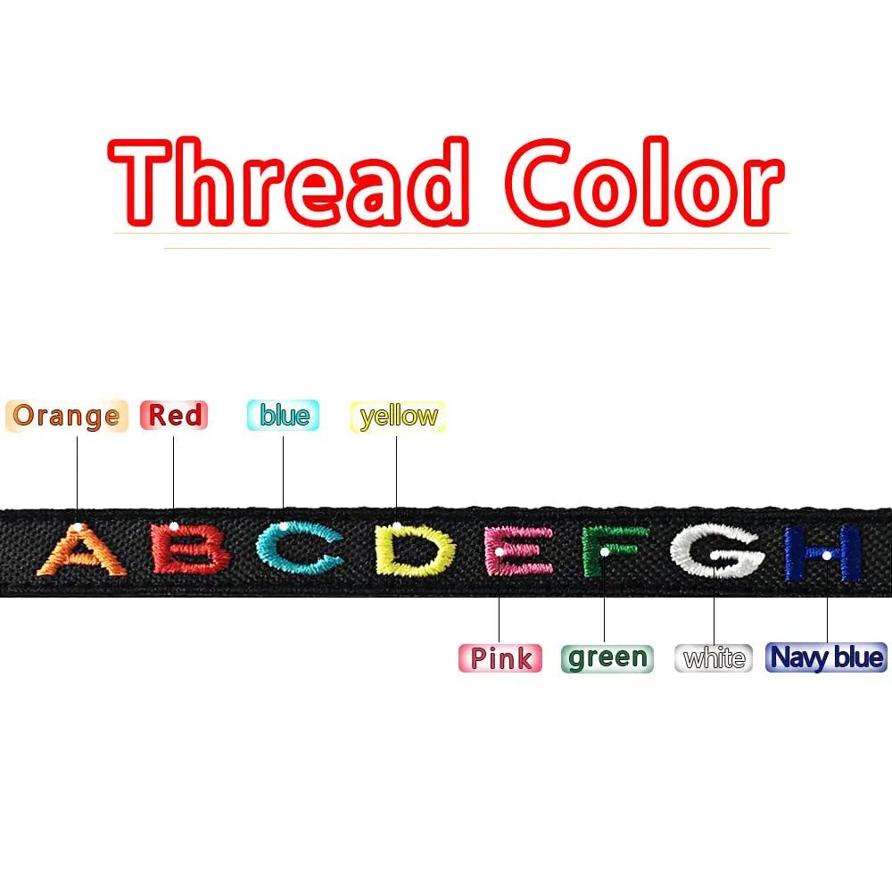 Personalized Nylon Cat Collar Breakaway with Bell - Custom Embroidered Text ID Collars with Pet Name and Phone Number Lsstore