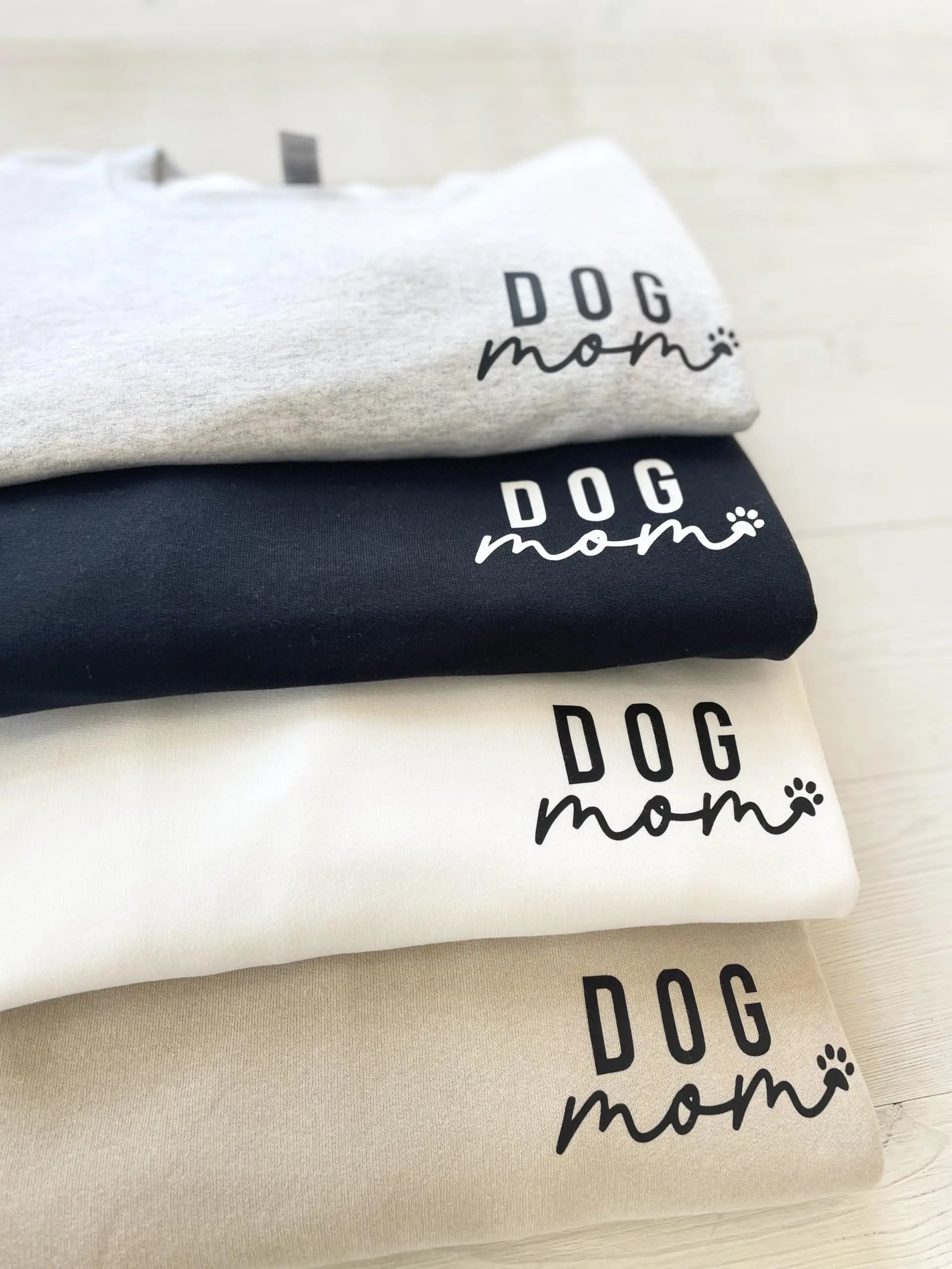Up2ournecksinfabric Custom Dog Mom Sweatshirt - Women&