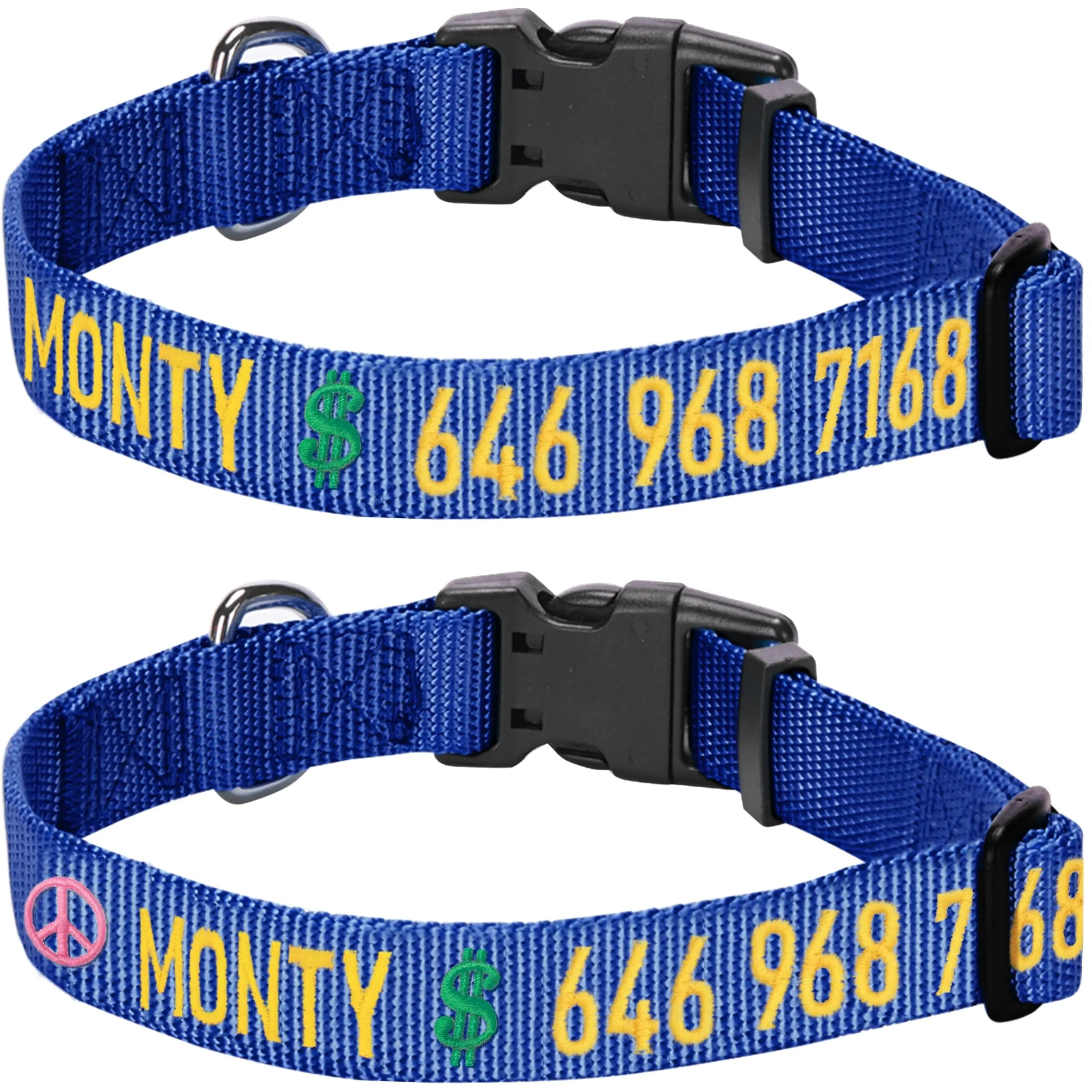 Blueberry Pet Essentials Personalized Dog Collars Large Dogs Blueberry Pet