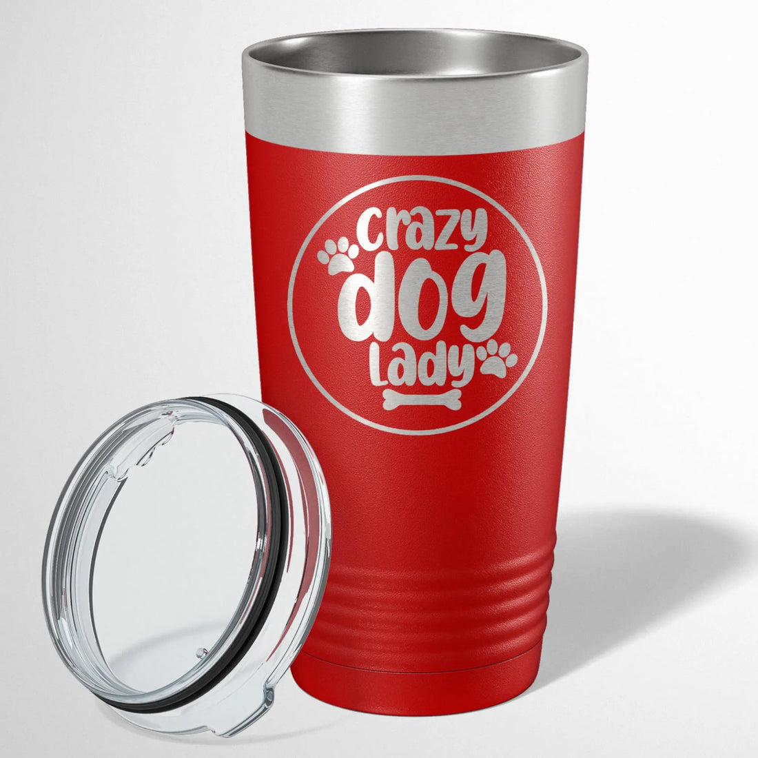 Crazy Dog Lady Insulated Engraved Tumbler for Dog Moms IKAY Design