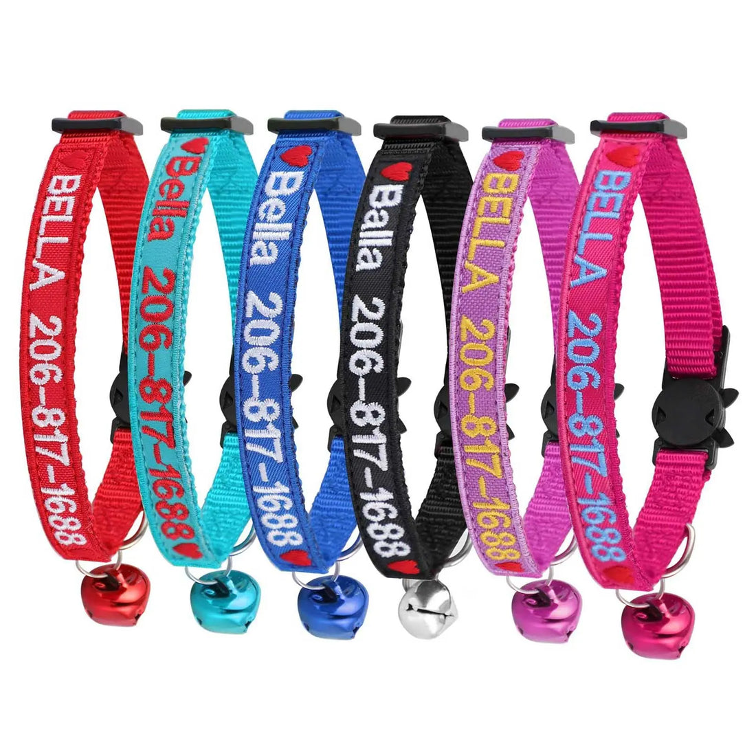 Custom Breakaway Cat Collar Personalized CatID Collar Graceful life