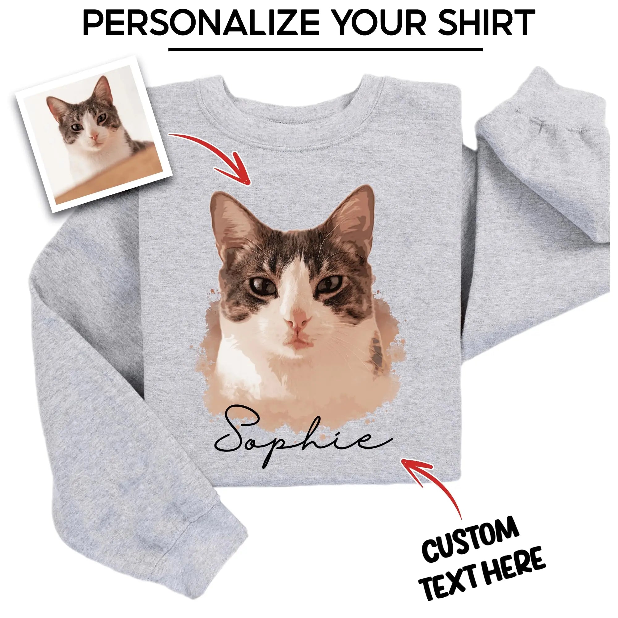 Custom Cat Shirts for Women Men Personalized Cat Gifts VulcanAce