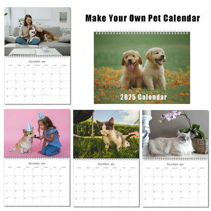 Custom Photo Wall Calendar 2025 for Home &amp; Office - Print Your 13 Memories Dog Calendar,Make Your Own Personalized Pet Calendar 2025 - Customized Christmas Gift 8.5&quot; x 11&quot; KENJIEY