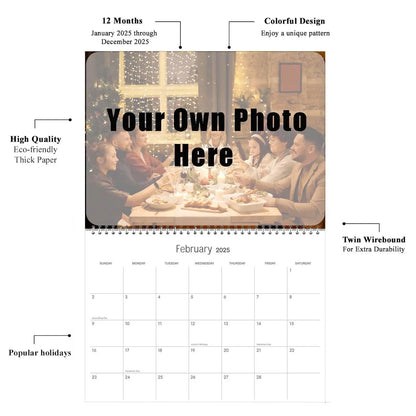 Custom Photo Wall Calendar 2025 for Home &amp; Office - Print Your 13 Memories Dog Calendar,Make Your Own Personalized Pet Calendar 2025 - Customized Christmas Gift 8.5&quot; x 11&quot; KENJIEY