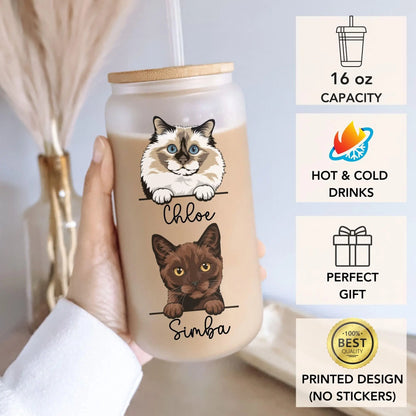 Customizable Cat Mom Tumbler - Unique 16 oz Gift Cup Olive Tree Gifts
