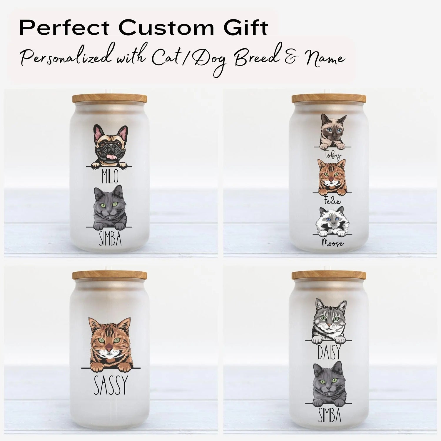 Customizable Cat Mom Tumbler - Unique 16 oz Gift Cup Olive Tree Gifts