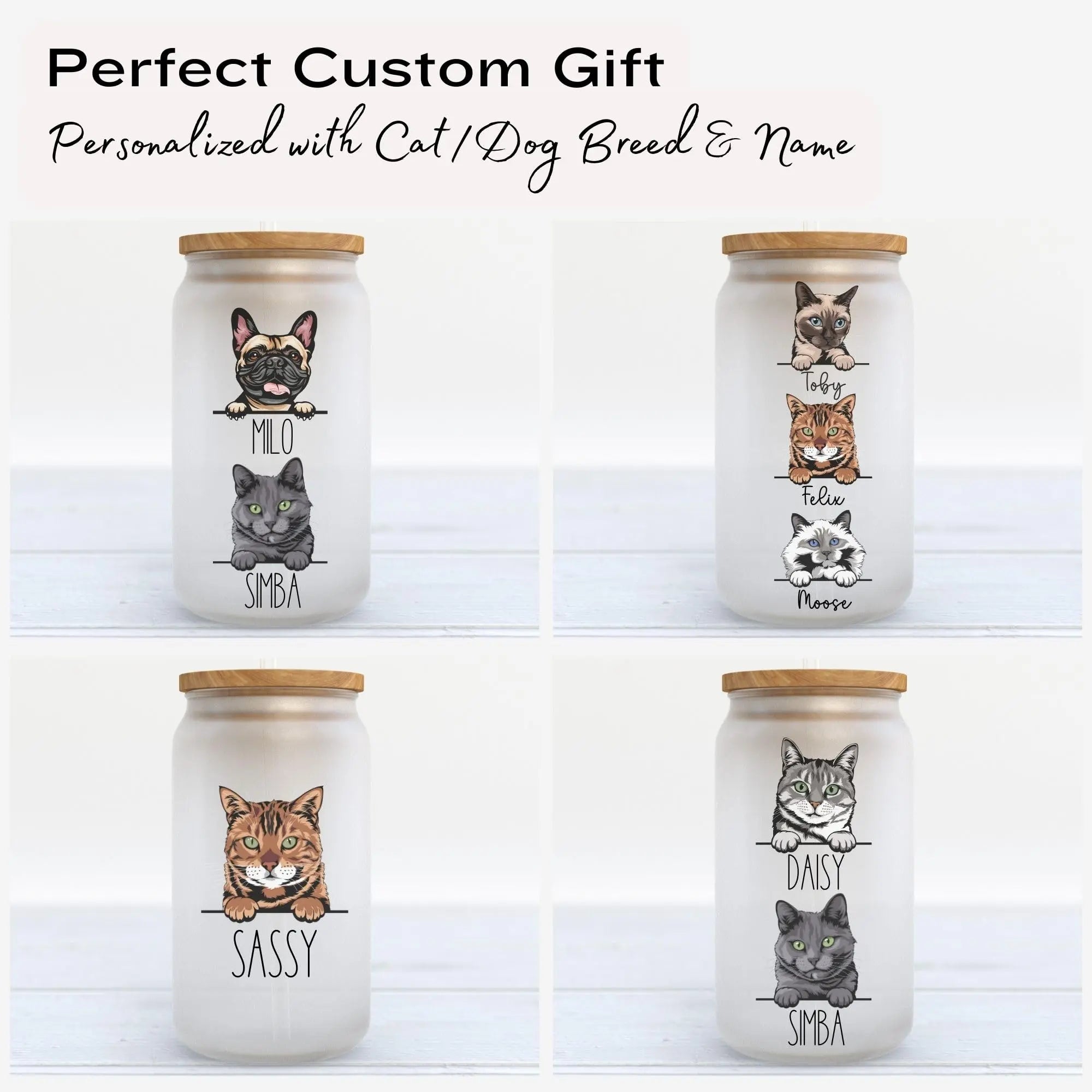 Customizable Cat Mom Tumbler - Unique 16 oz Gift Cup Olive Tree Gifts