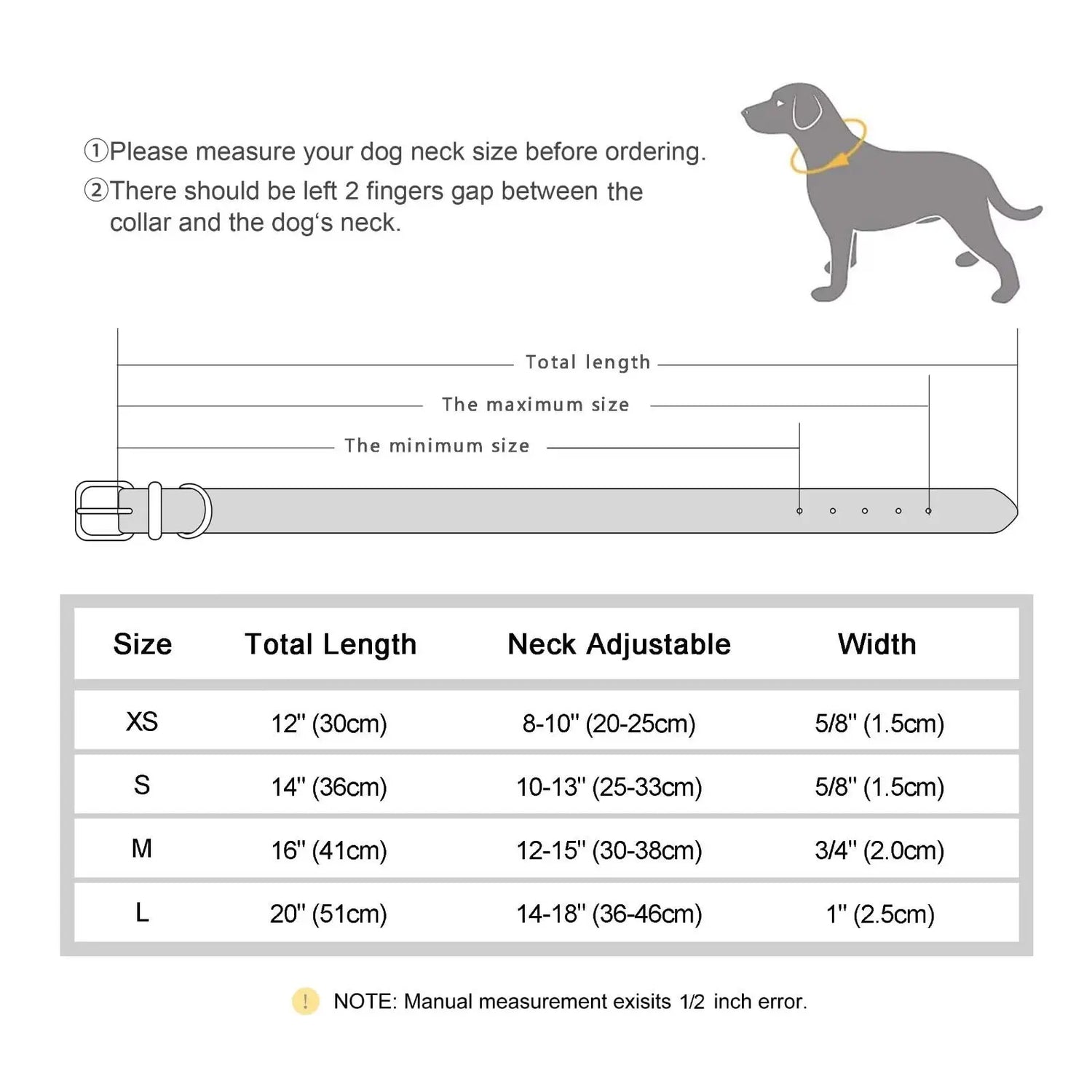 Didog Smooth PU Leather Custom Dog Collars Blue XS for Small Dogs Didog