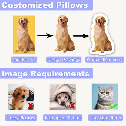Generic Custom Pet Pillow Unique Gift for Pet Lovers 20inch Nanming