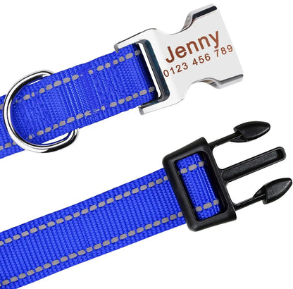 MOONPET Personalized Custom Dog Collar Leash Set for Dogs MOONPET