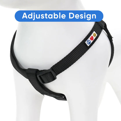 Pawtitas Personalized Dog Harness with Embroider Name Phone Number Adjustable Puppy Harness Customized Dog Harness for Extra Small Dogs Extra Small XS Breeds and Puppy Black Dog Harness Pawtitas