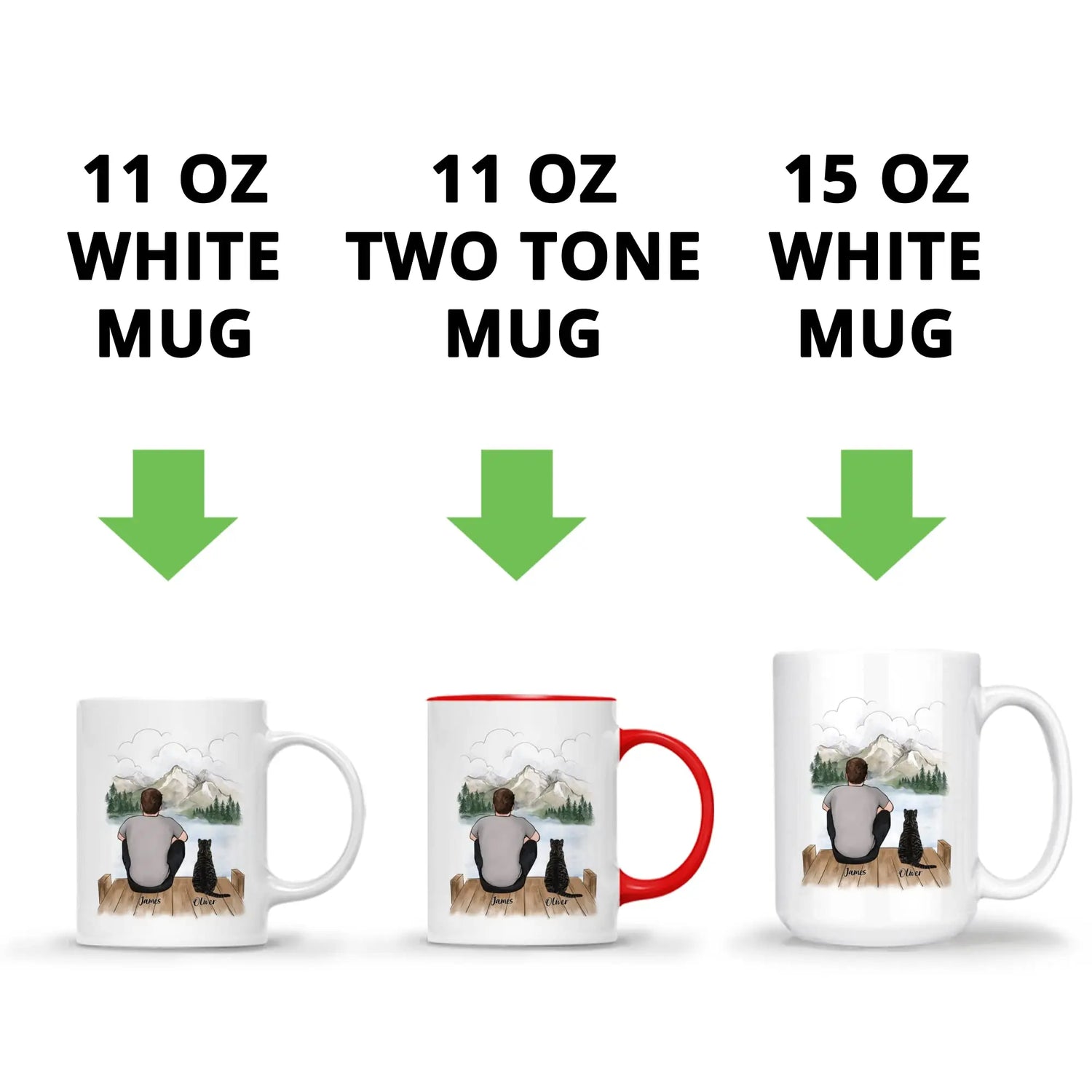 Personalized Cat Dad Coffee Mug - Customizable Gift for Cat Lovers - Unique Design for Birthdays, Christmas, and Father&