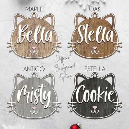 Personalized Cat Memorial Ornament - Custom Acrylic Keepsake UNIQUE CUSTOM GIFTS