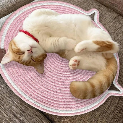 Personalized Cat Scratcher Mat Customized with Name Text Pink AnNengJing