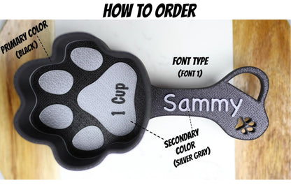 Personalized Dog Food Scoop Custom Scooper Pet Kibble Scoop Food Dispenser Dog Measuring Cup Custom Pet Accessories Gift Idea For Dog Lover (14oz - 1.75 Cup) Kibblescoop