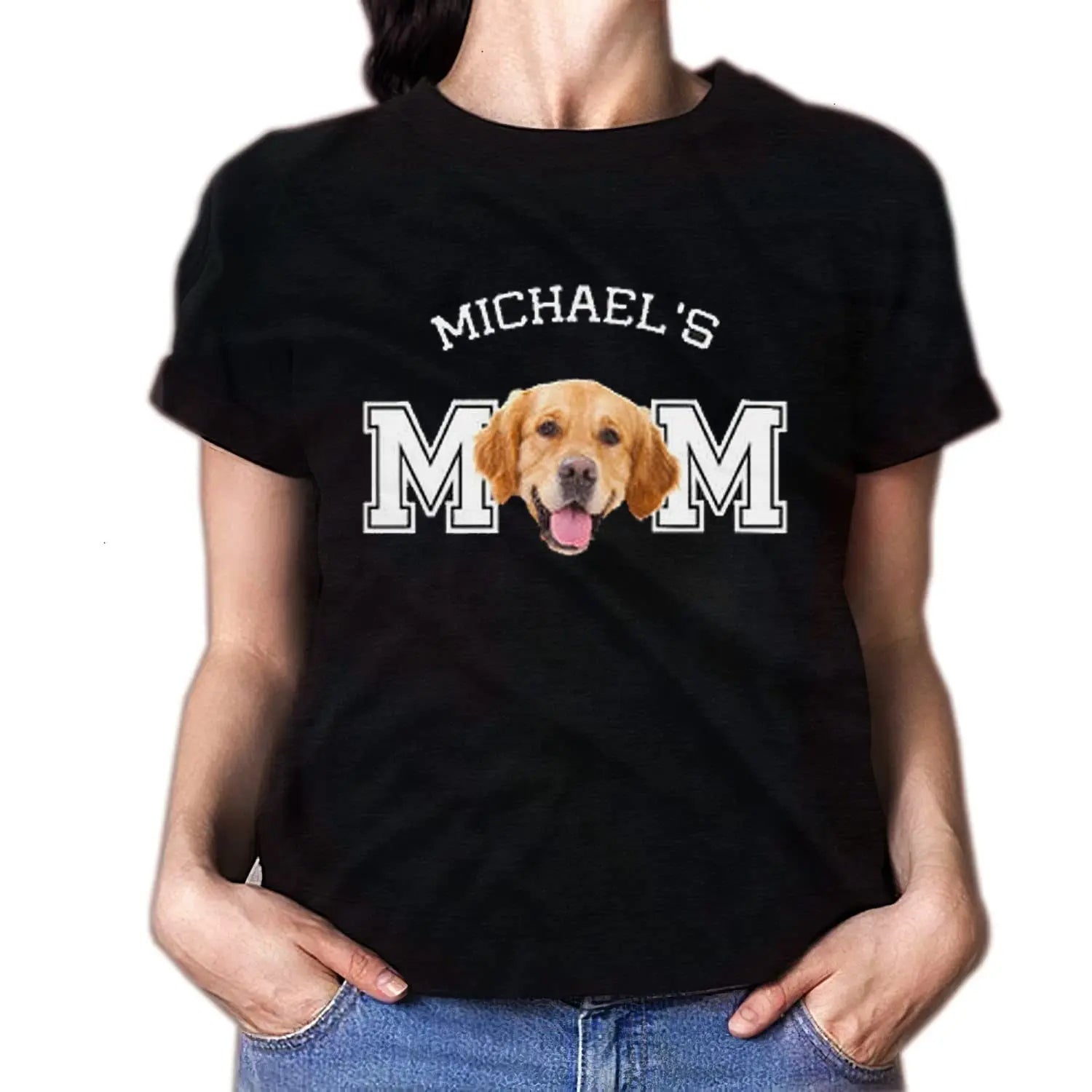 Personalized Dog Mom Shirt Sweatshirt Hoodie With Photo Names Inten Direction