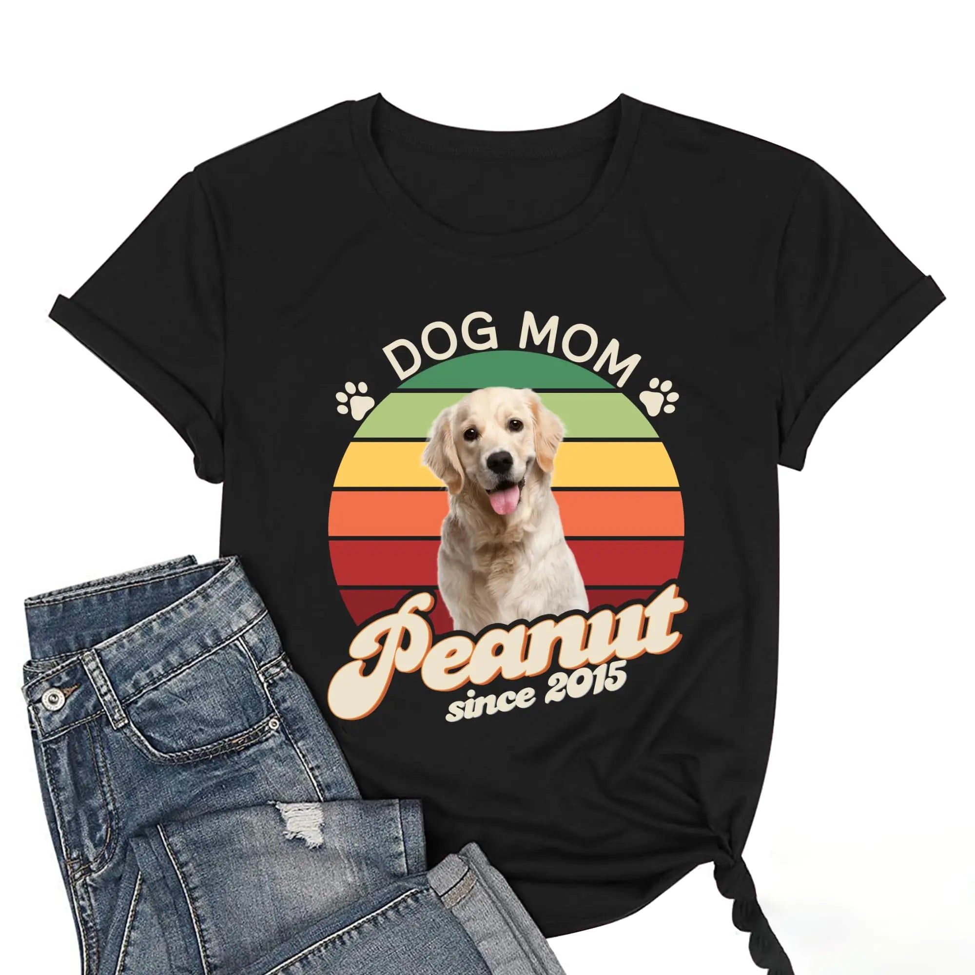 Personalized Dog Mom Shirt for Women - Customizable Gift NicePod-LLC