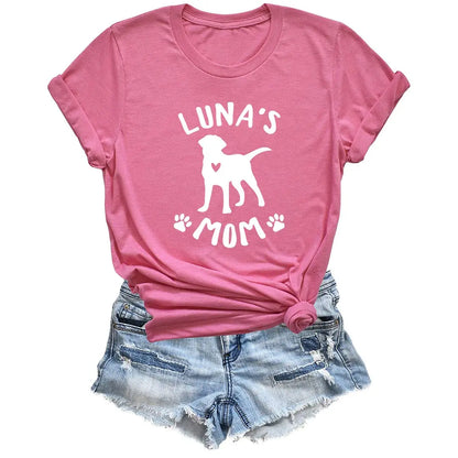Personalized Dog Mom Shirt with Dog Name for Women LEVY PAW