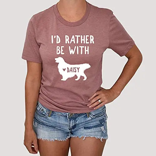 Personalized Dog Names T-Shirts for Women Funny Dog Mom LEVY PAW