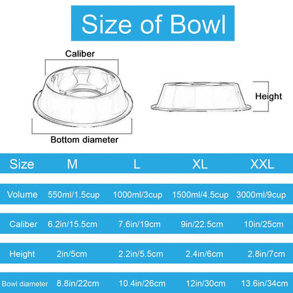Personalized Name for Cat Dog Stainless Steel Colored Pet Puppy Cat Bowl Non-Slip Durable Pet Bowl Feeder Feeding Dog Water Bowl 通用