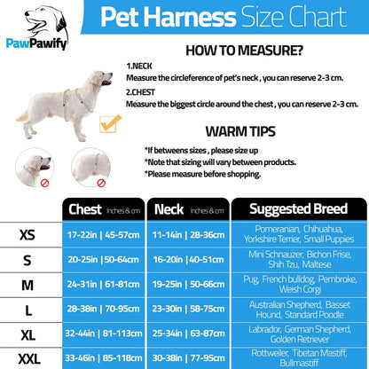 Personalized No Pull Dog Harness with Custom Name and Phone Number by PawPawify, Heavy Duty Pet Vest to Prevent Tugging, Pulling, or Choking, Training and Walking L Chest 28-38in Color Grid PawPawify