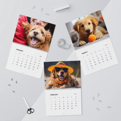 Personalized Pet Photo Calendar 2025 – Custom Wall Calendar with Your Pet’s Photos | 12-Month, Spiral-Bound | Dog Calendar CraftedEdge