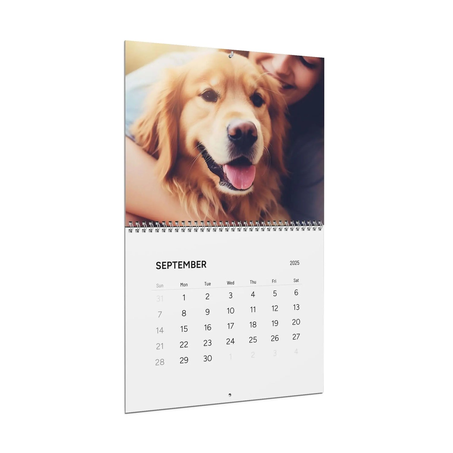 Personalized Pet Photo Calendar 2025 – Custom Wall Calendar with Your Pet’s Photos | 12-Month, Spiral-Bound | Dog Calendar CraftedEdge