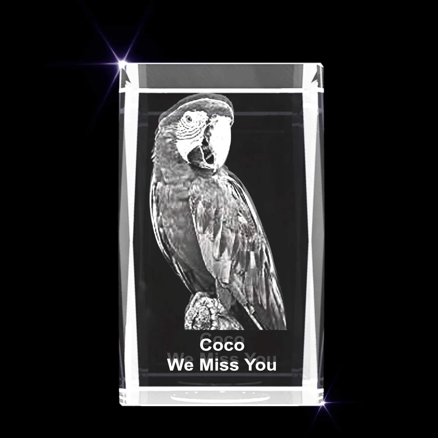 Personalized Photo Gift | 3D Engraved Crystal Keepsake | Gift | Décor | Collectible| Souvenir | Dogs Or Cats Personalized Photo Frame A&amp;B Crystal Collection