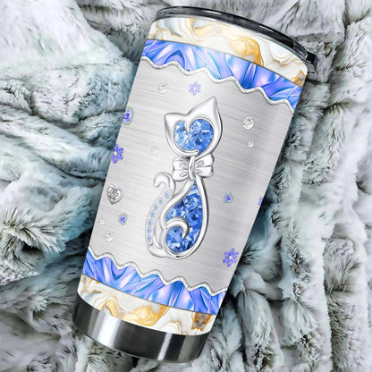 Personalized Photo Tumbler Custom Picture Text Name Travel Coffee Mug Cat Insulated Stainless Steel Cups Novelty Customized Gifts For Cats Pet Lovers Mom Women Dorris