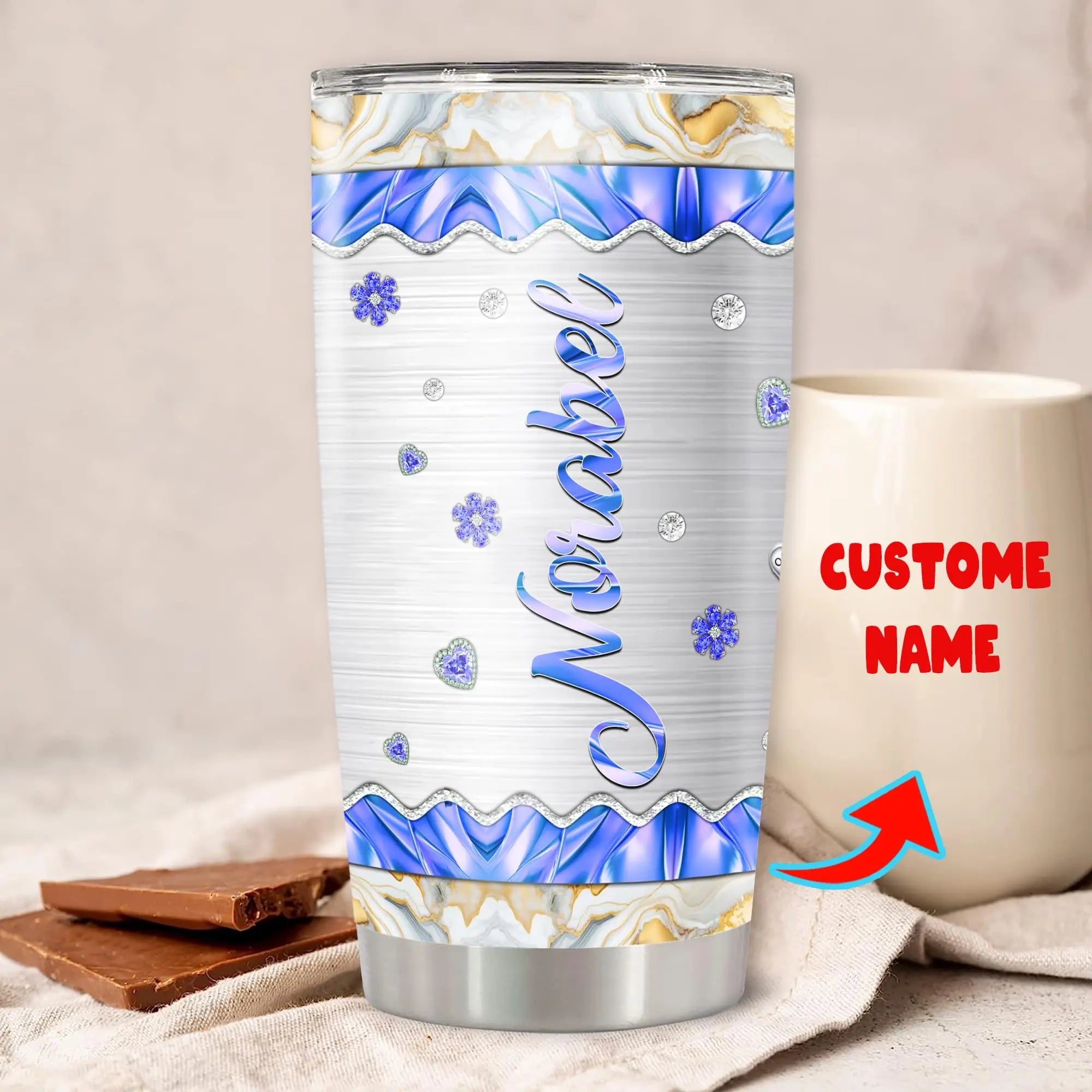 Personalized Photo Tumbler Custom Picture Text Name Travel Coffee Mug Cat Insulated Stainless Steel Cups Novelty Customized Gifts For Cats Pet Lovers Mom Women Dorris